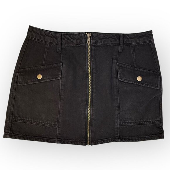 Forever 21 y2k‎ Black Mini Skirt - Picture 1 of 4